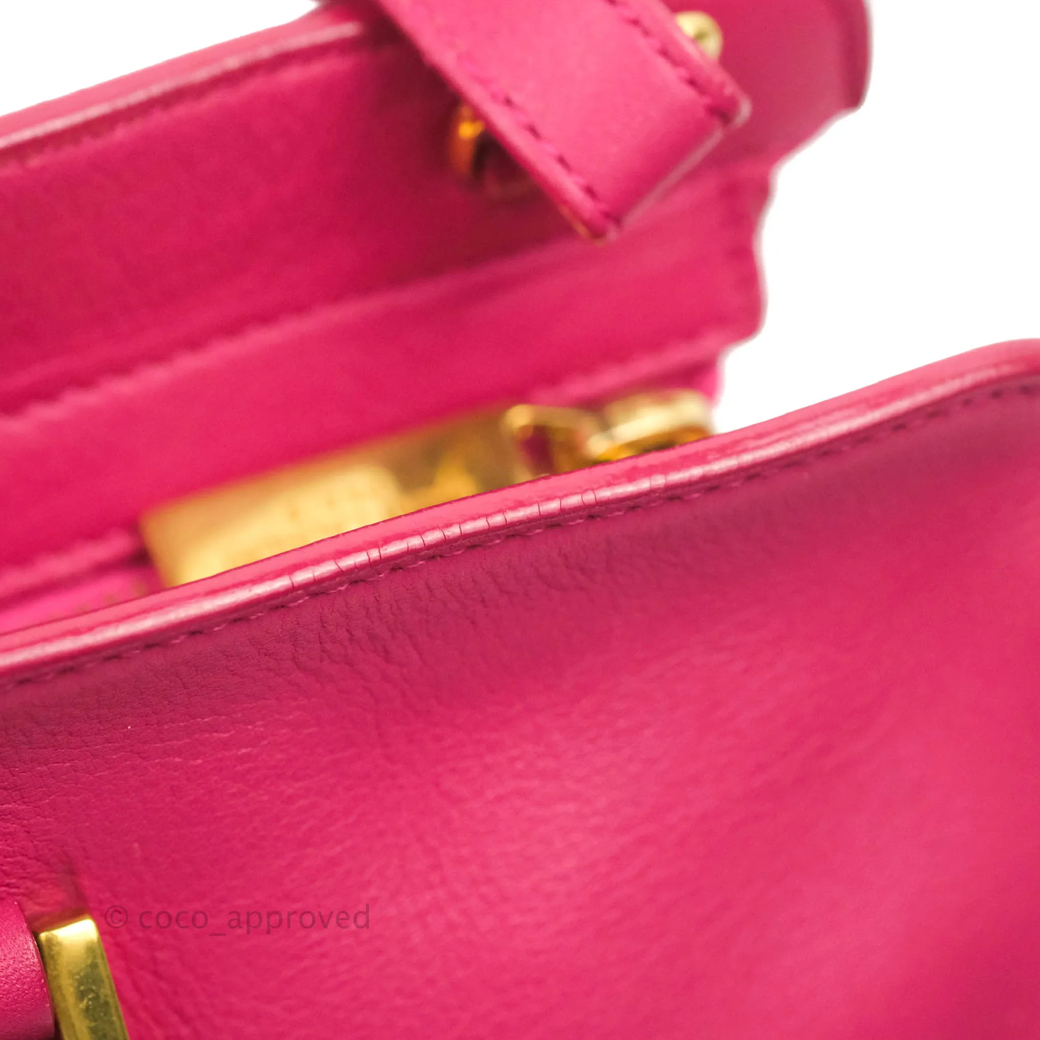 Saint Laurent Smooth Calfskin Small Y Ligne Cabas Pink