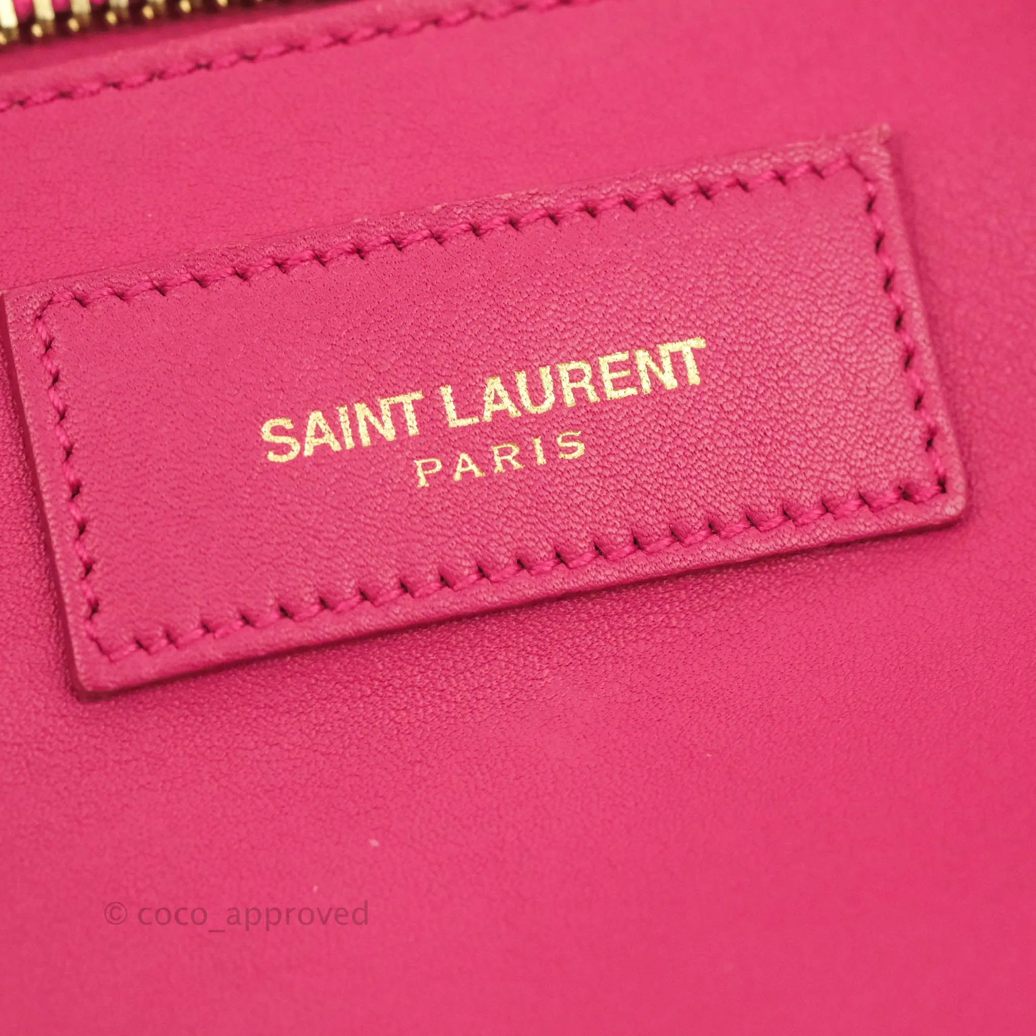 Saint Laurent Smooth Calfskin Small Y Ligne Cabas Pink