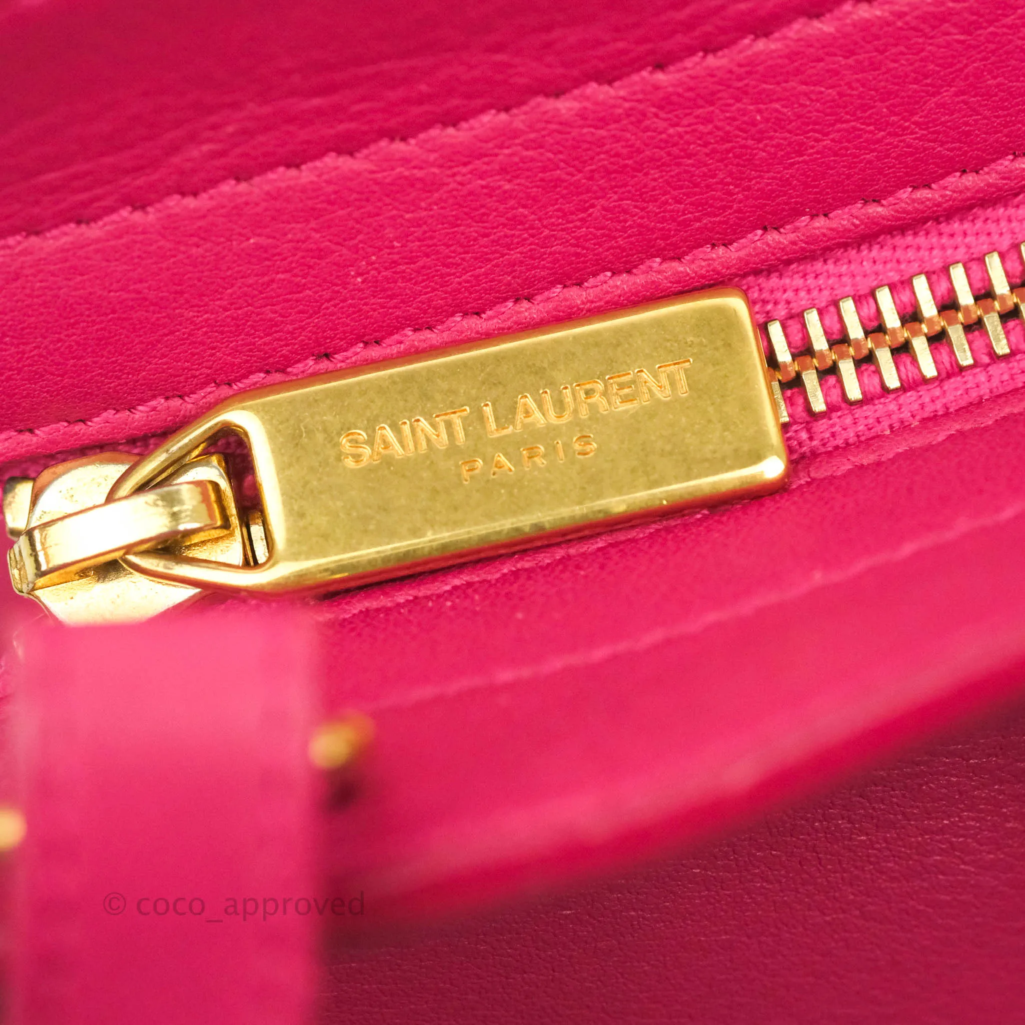 Saint Laurent Smooth Calfskin Small Y Ligne Cabas Pink