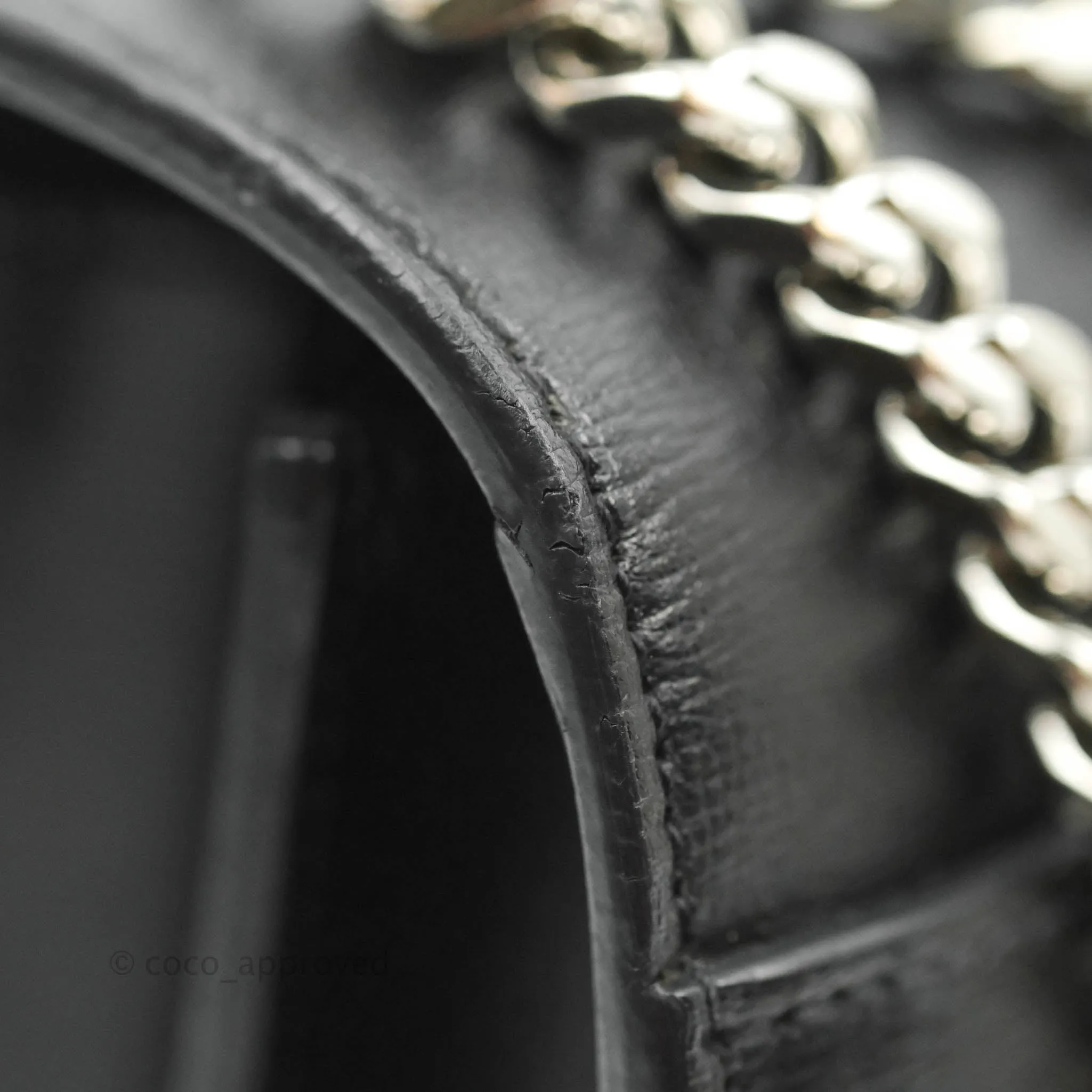 Saint Laurent Sunset Medium Black Calfskin Silver Hardware