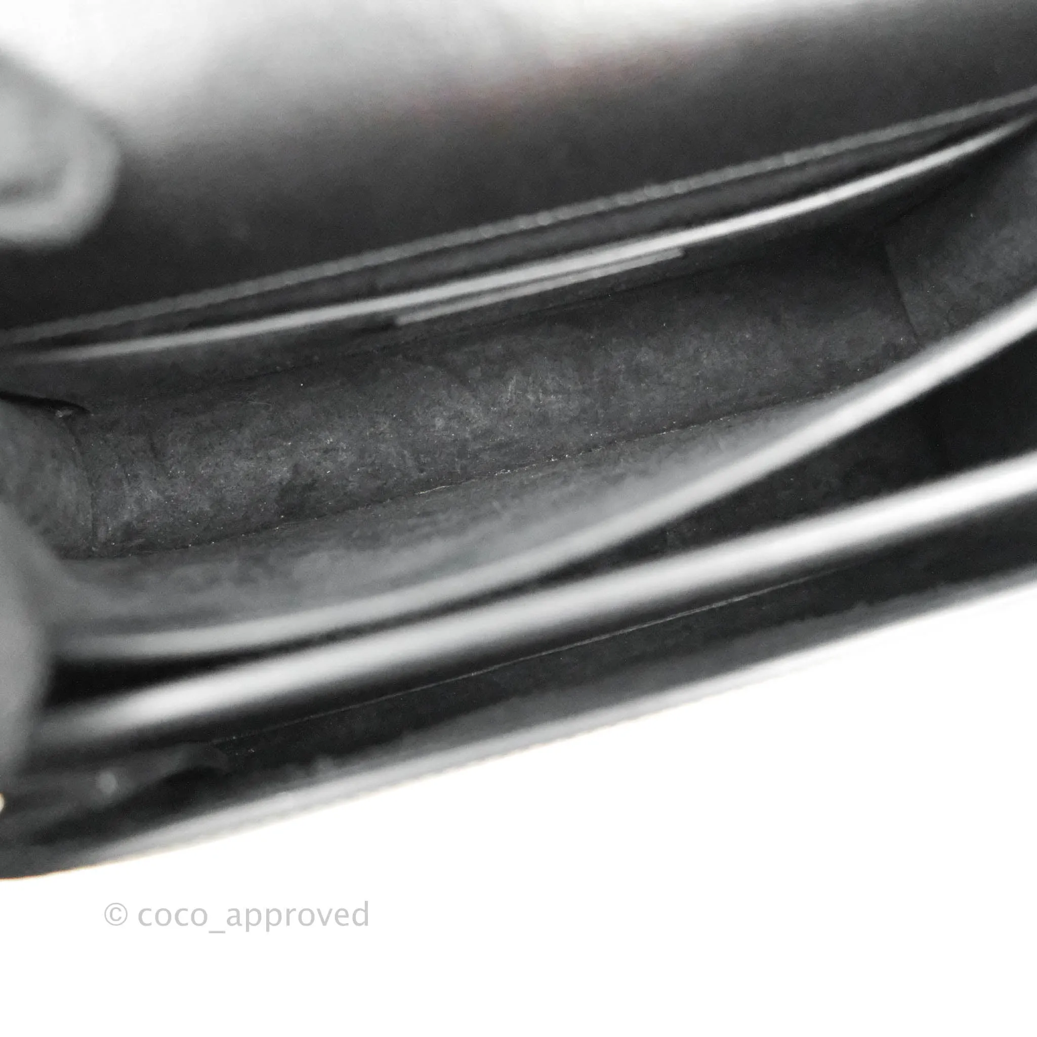 Saint Laurent Sunset Medium Black Calfskin Silver Hardware