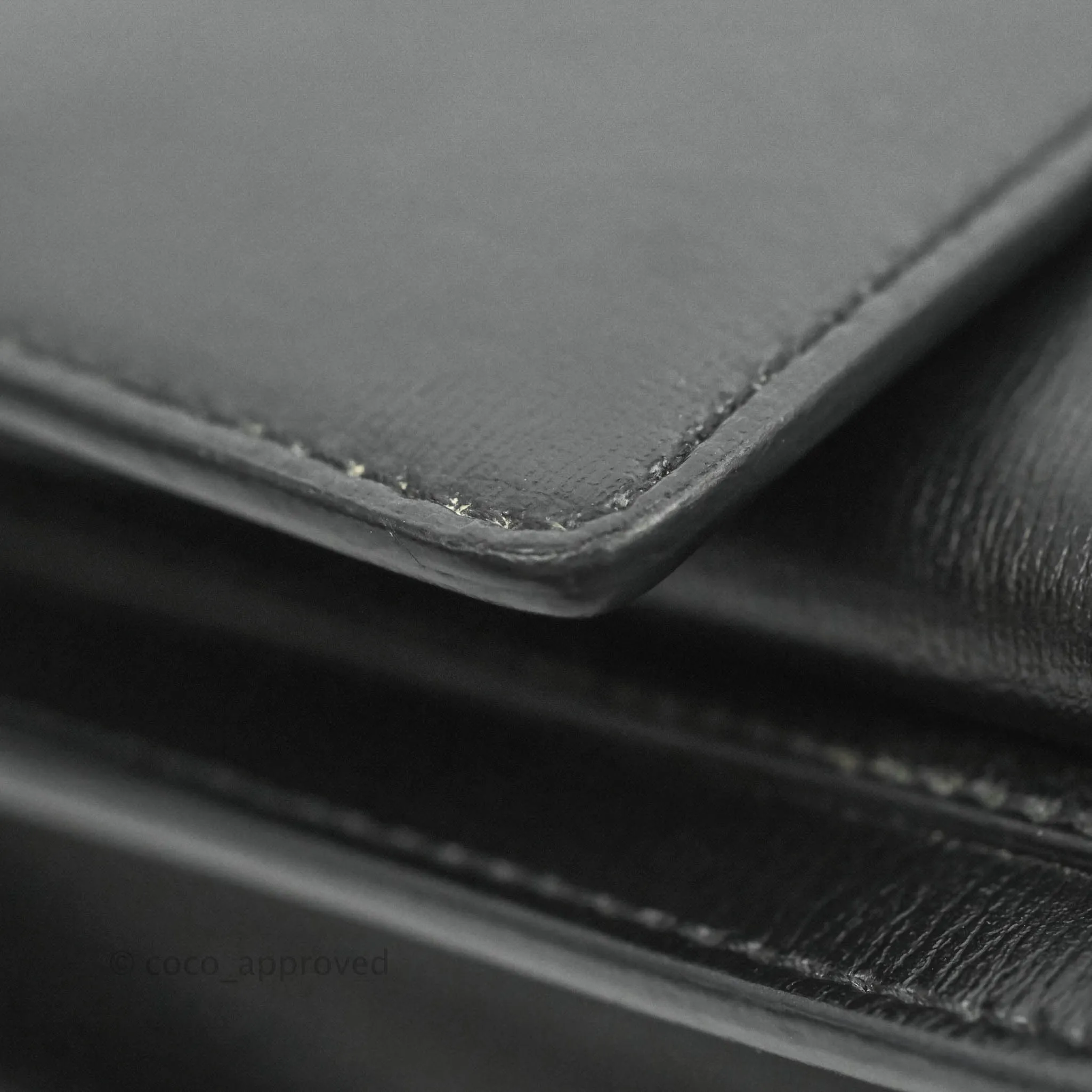 Saint Laurent Sunset Medium Black Calfskin Silver Hardware