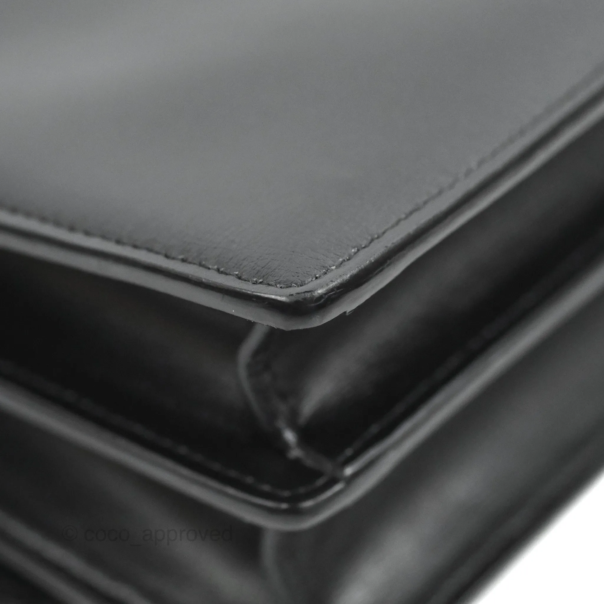 Saint Laurent Sunset Medium So Black Calfskin