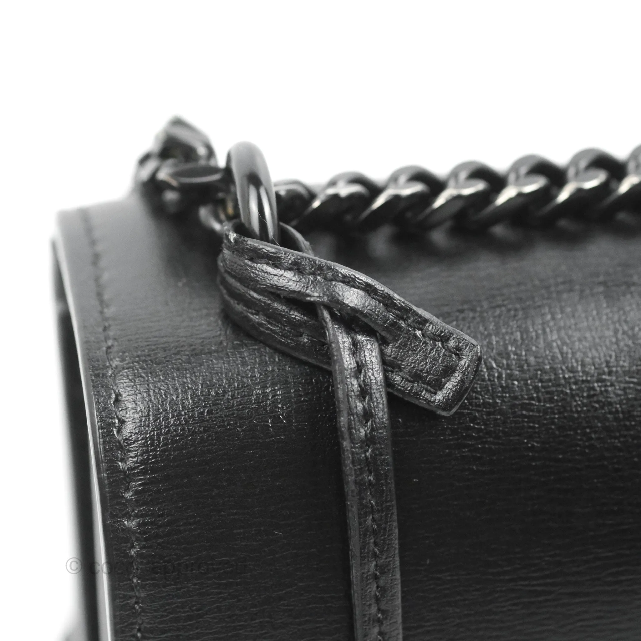 Saint Laurent Sunset Medium So Black Calfskin
