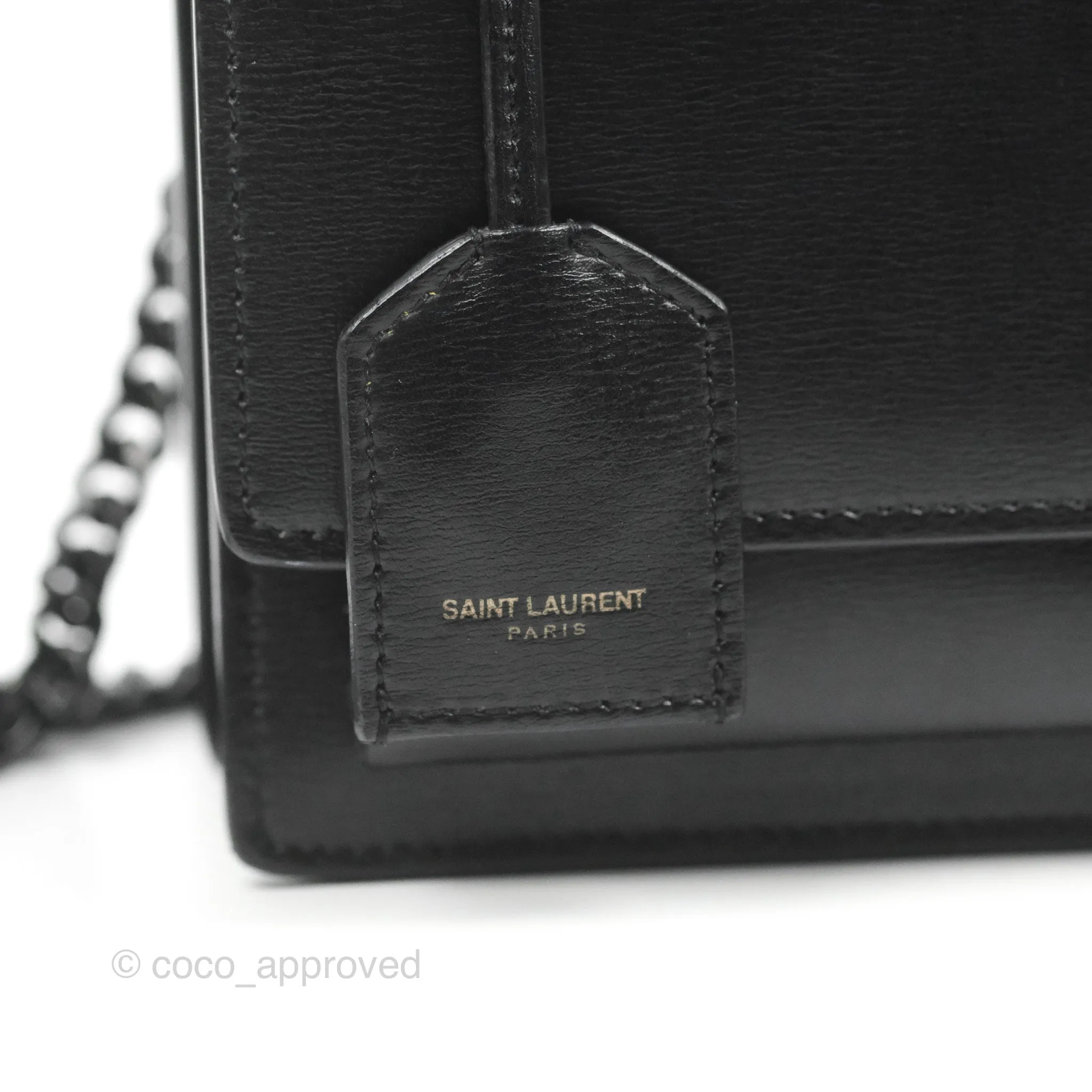 Saint Laurent Sunset Medium So Black Calfskin