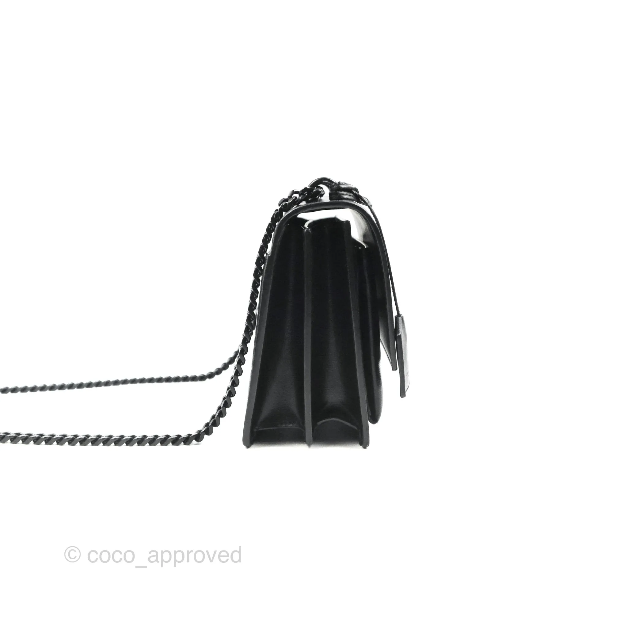 Saint Laurent Sunset Medium So Black Calfskin