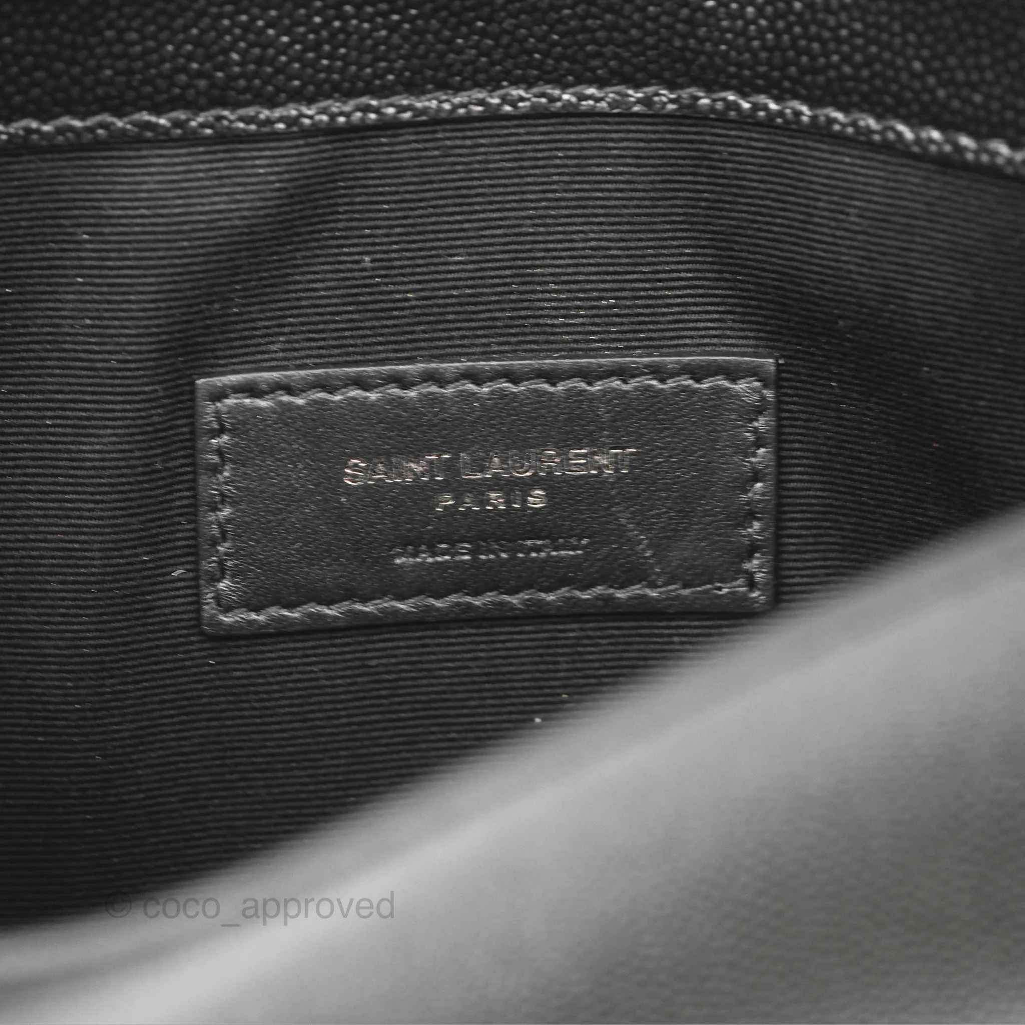 Saint Laurent Uptown Black Monogram Pouch Clutch
