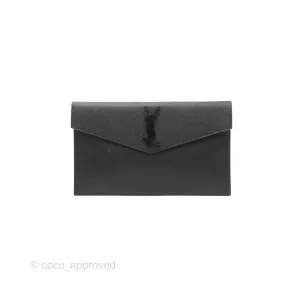 Saint Laurent Uptown Black Monogram Pouch Clutch
