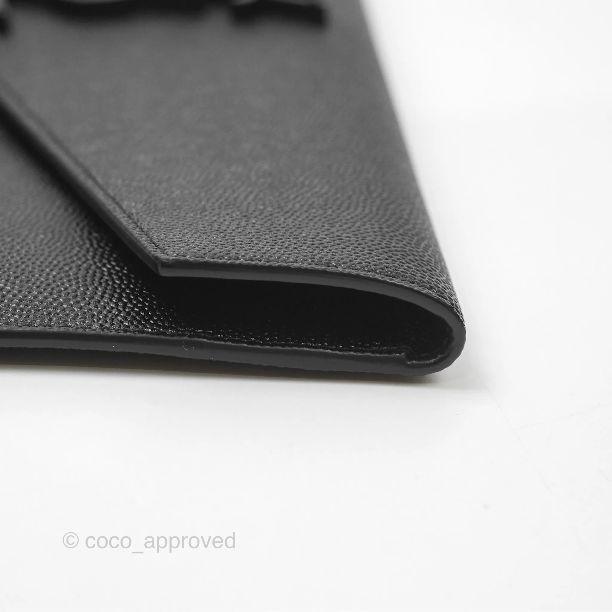 Saint Laurent Uptown Black Monogram Pouch Clutch