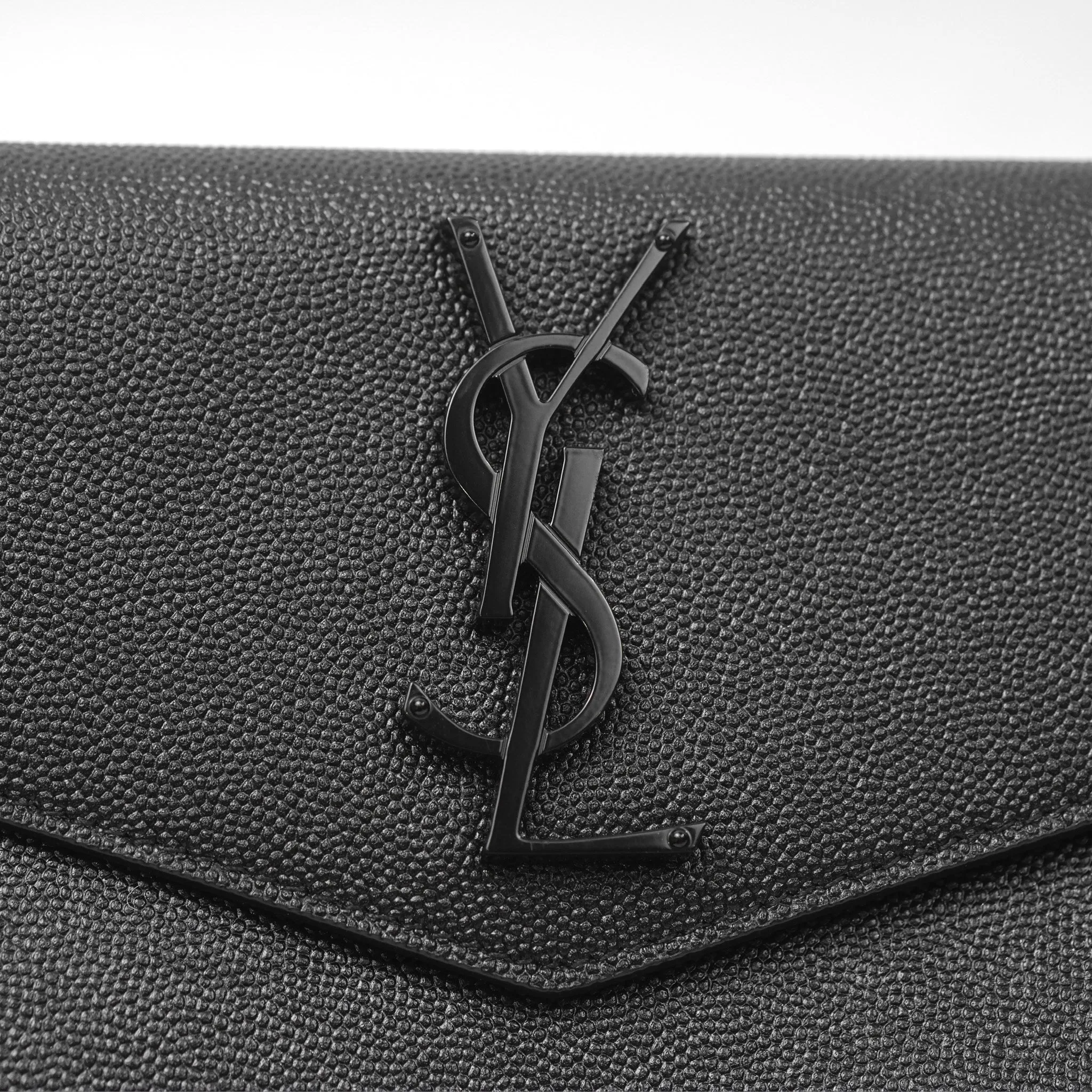 Saint Laurent Uptown Black Monogram Pouch Clutch