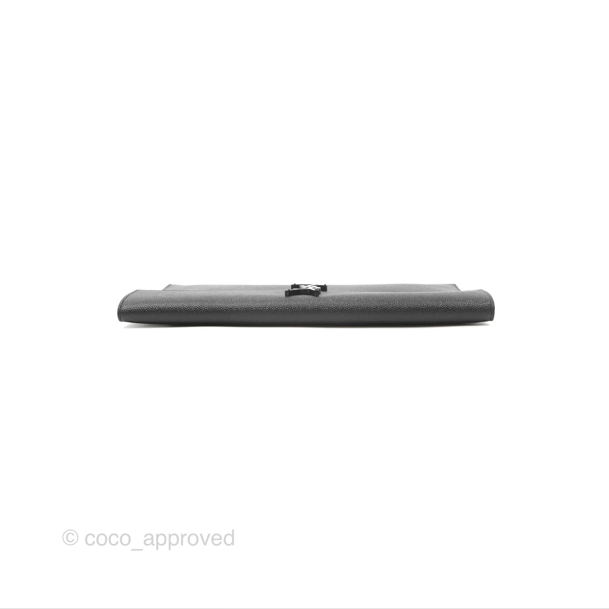 Saint Laurent Uptown Black Monogram Pouch Clutch
