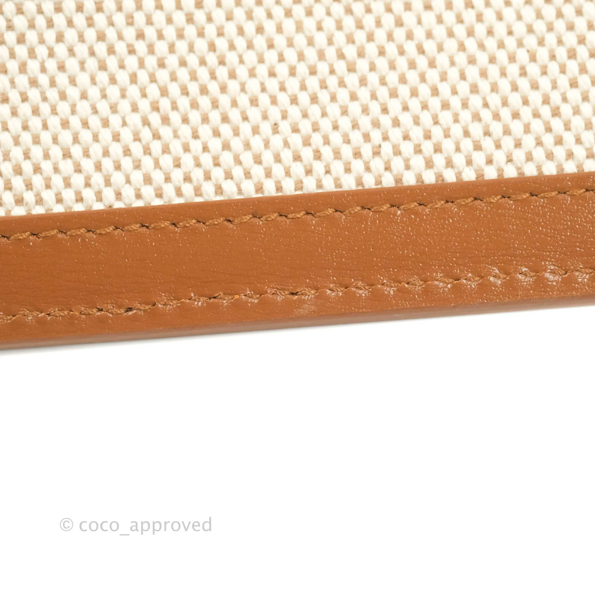 Saint Laurent Uptown Pouch Tan/Natural Beige Canvas