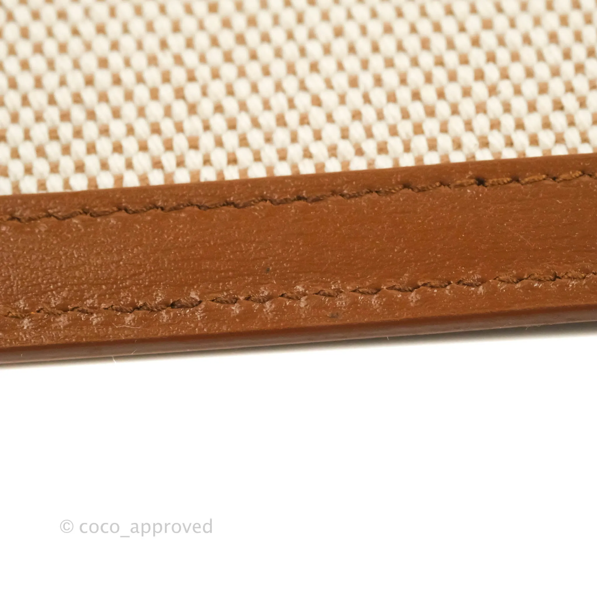Saint Laurent Uptown Pouch Tan/Natural Beige Canvas