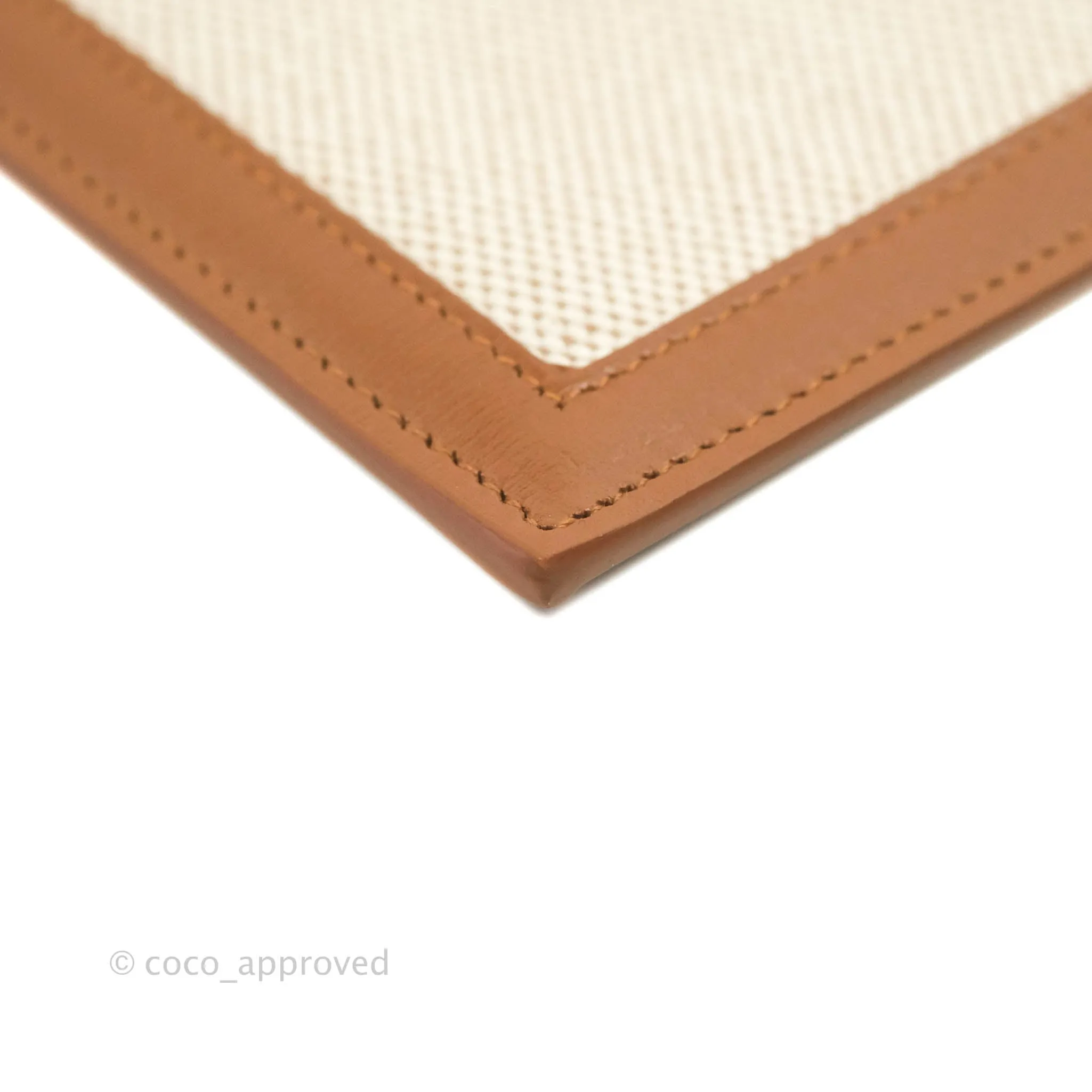 Saint Laurent Uptown Pouch Tan/Natural Beige Canvas