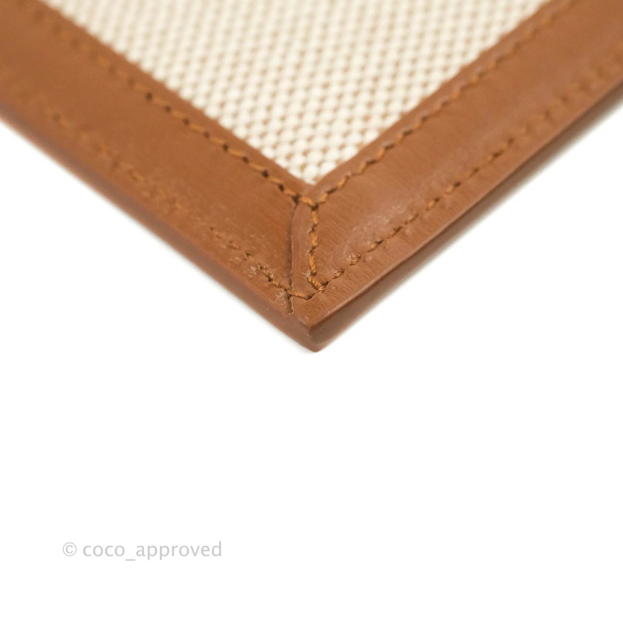 Saint Laurent Uptown Pouch Tan/Natural Beige Canvas
