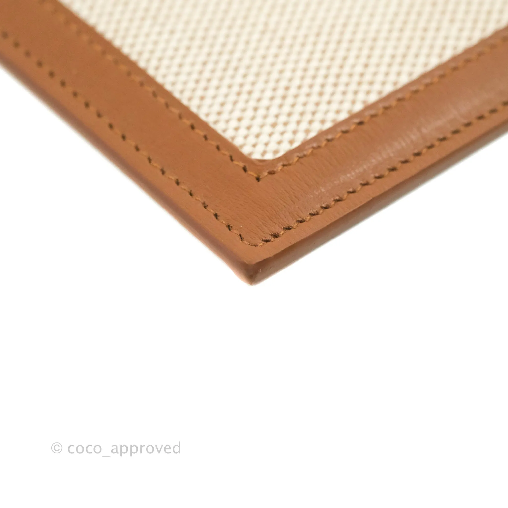 Saint Laurent Uptown Pouch Tan/Natural Beige Canvas