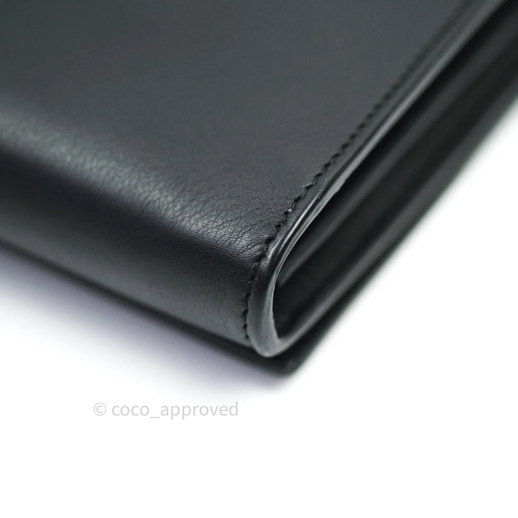 Saint Laurent Wallet on Chain Black Gold Hardware