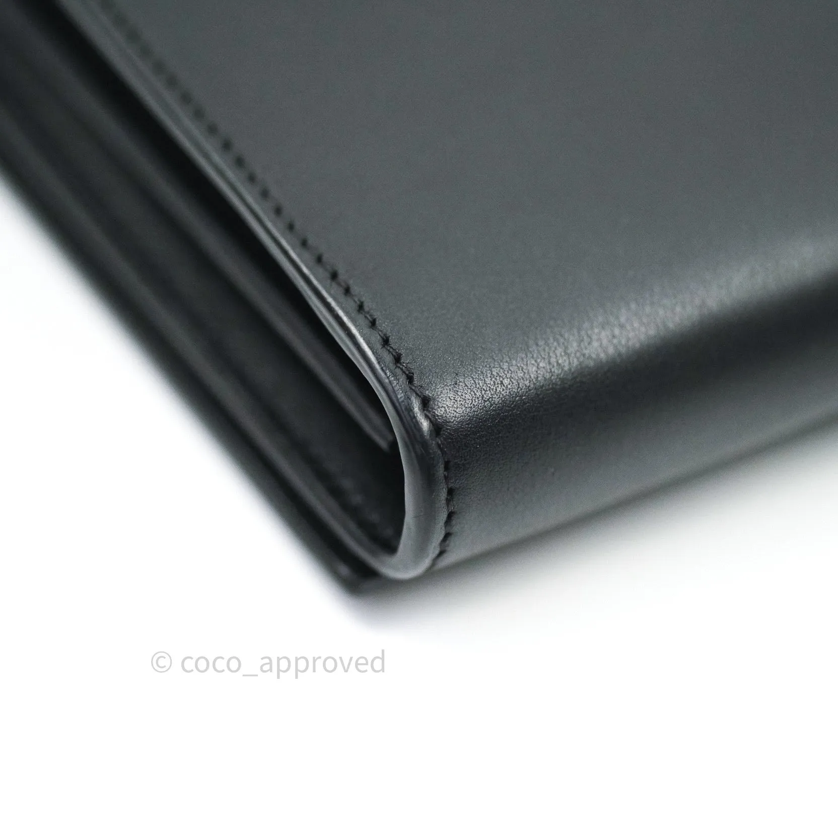 Saint Laurent Wallet on Chain Black Gold Hardware