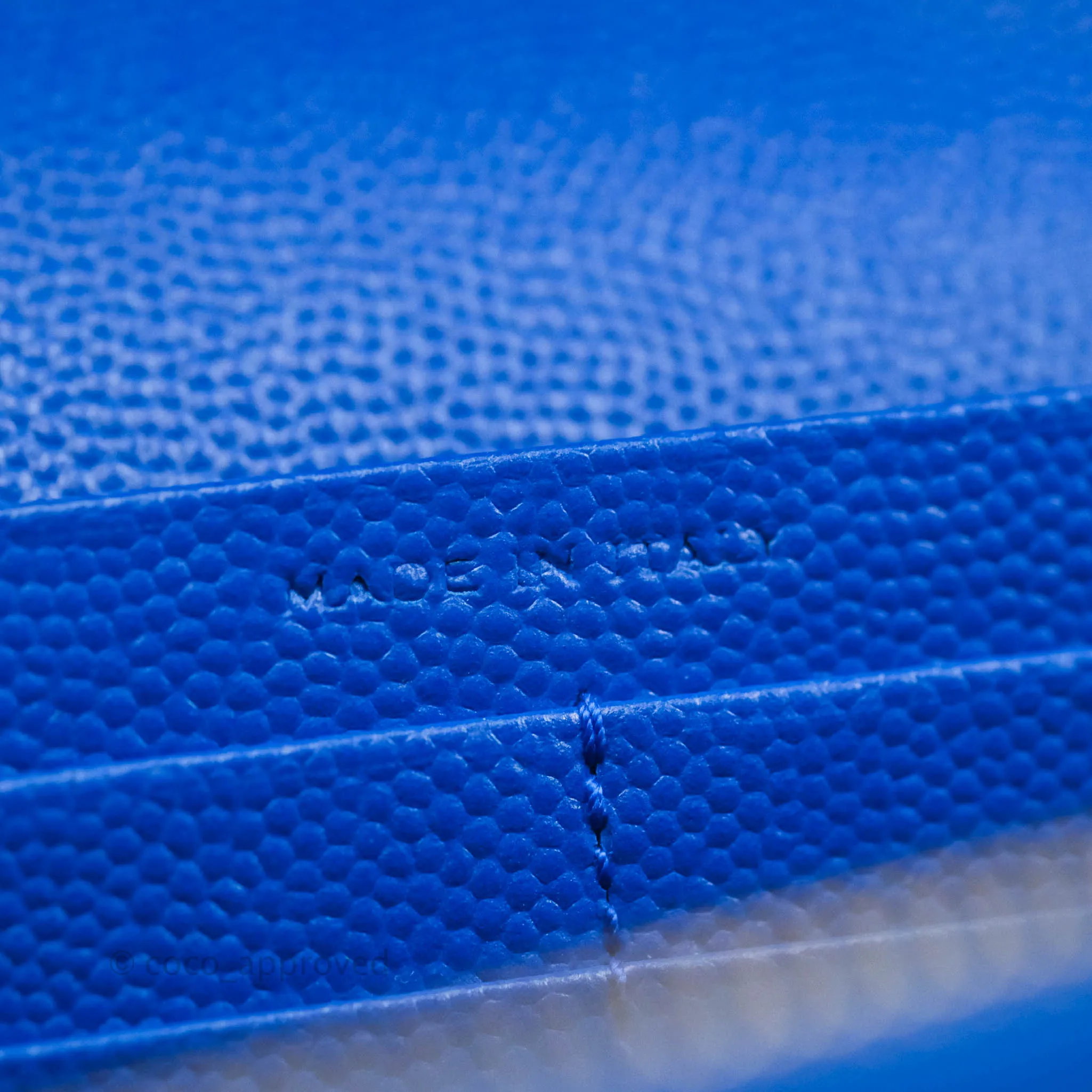 Saint Laurent Wallet on Chain Blue Grained Leather Gold Hardware