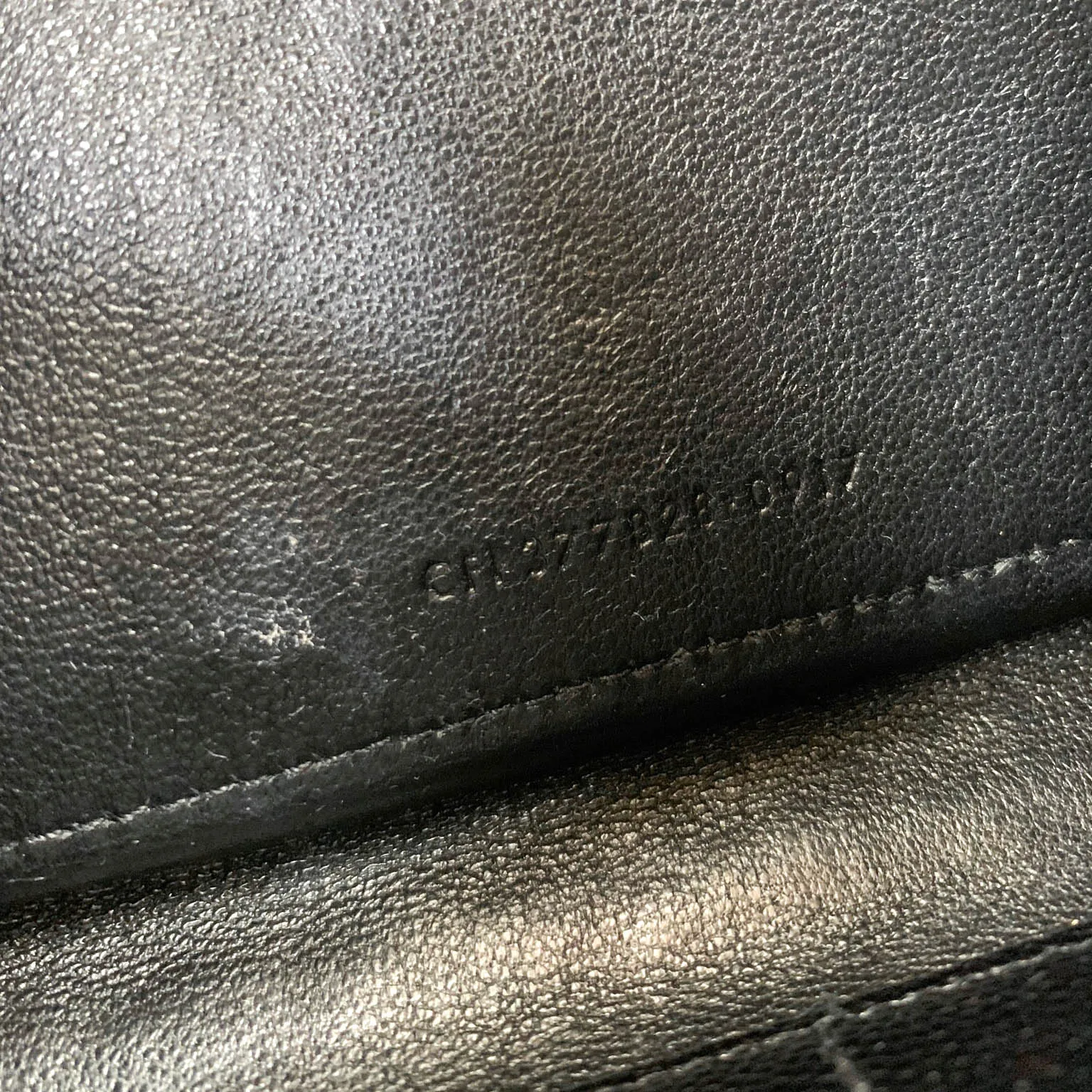 Saint Laurent Wallet on Chain Large Black Grained Leather Gold Hardware