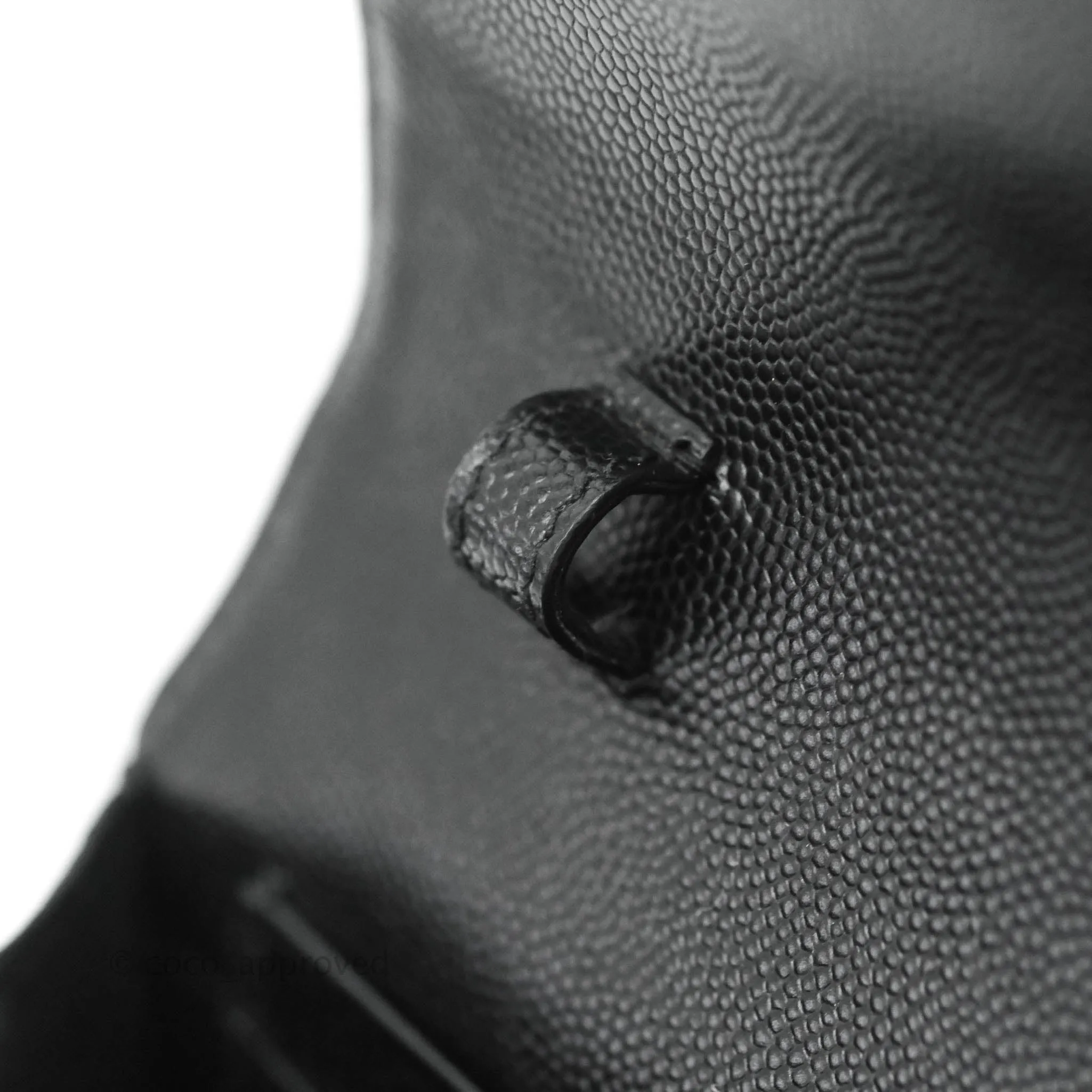 Saint Laurent Wallet on Chain Large Black Grained Leather So Black