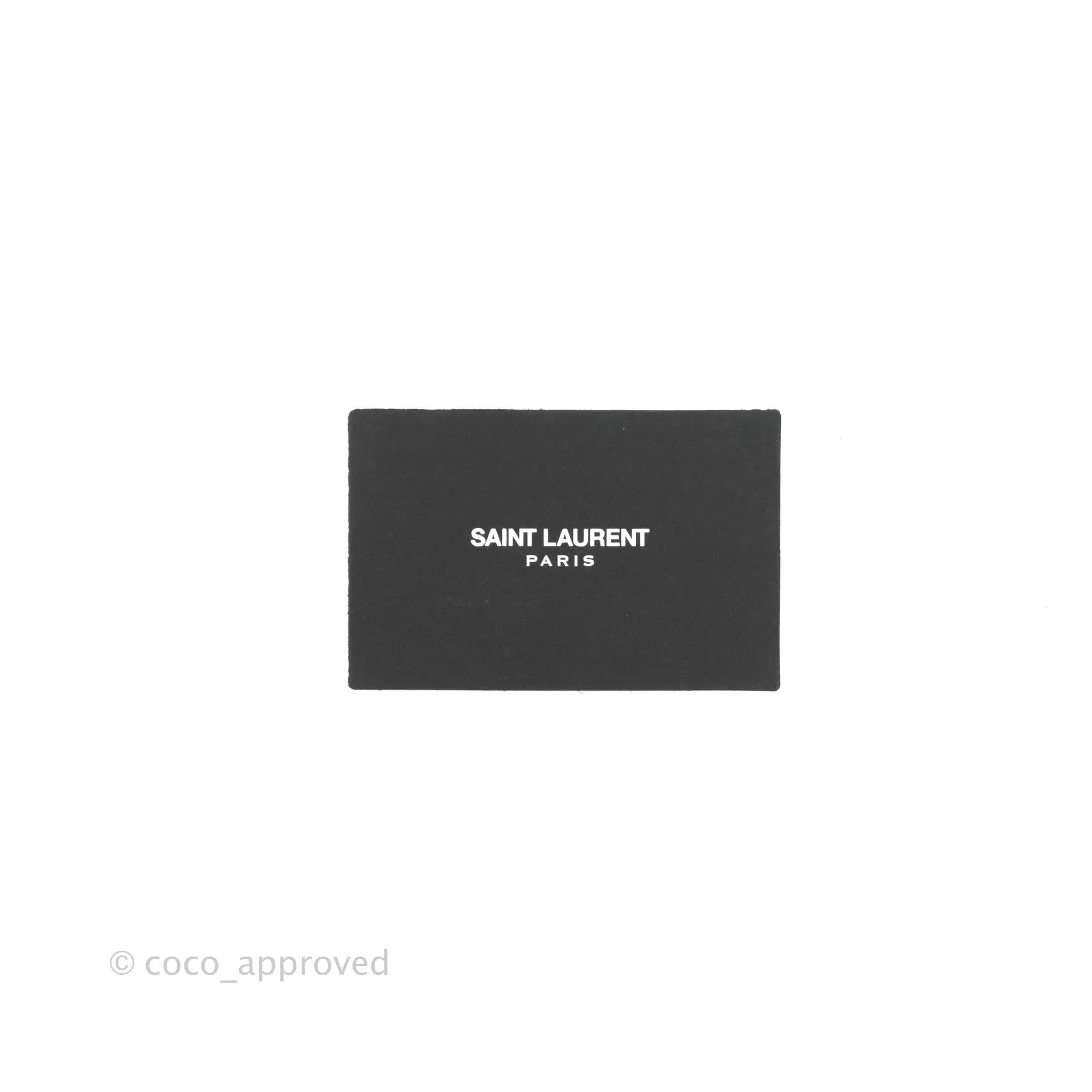 Saint Laurent Wallet on Chain Large Black Grained Leather So Black