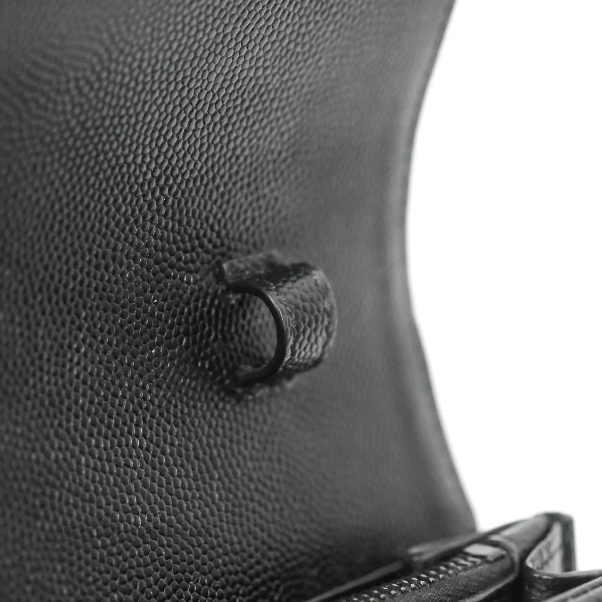 Saint Laurent Wallet on Chain Large Black Grained Leather So Black