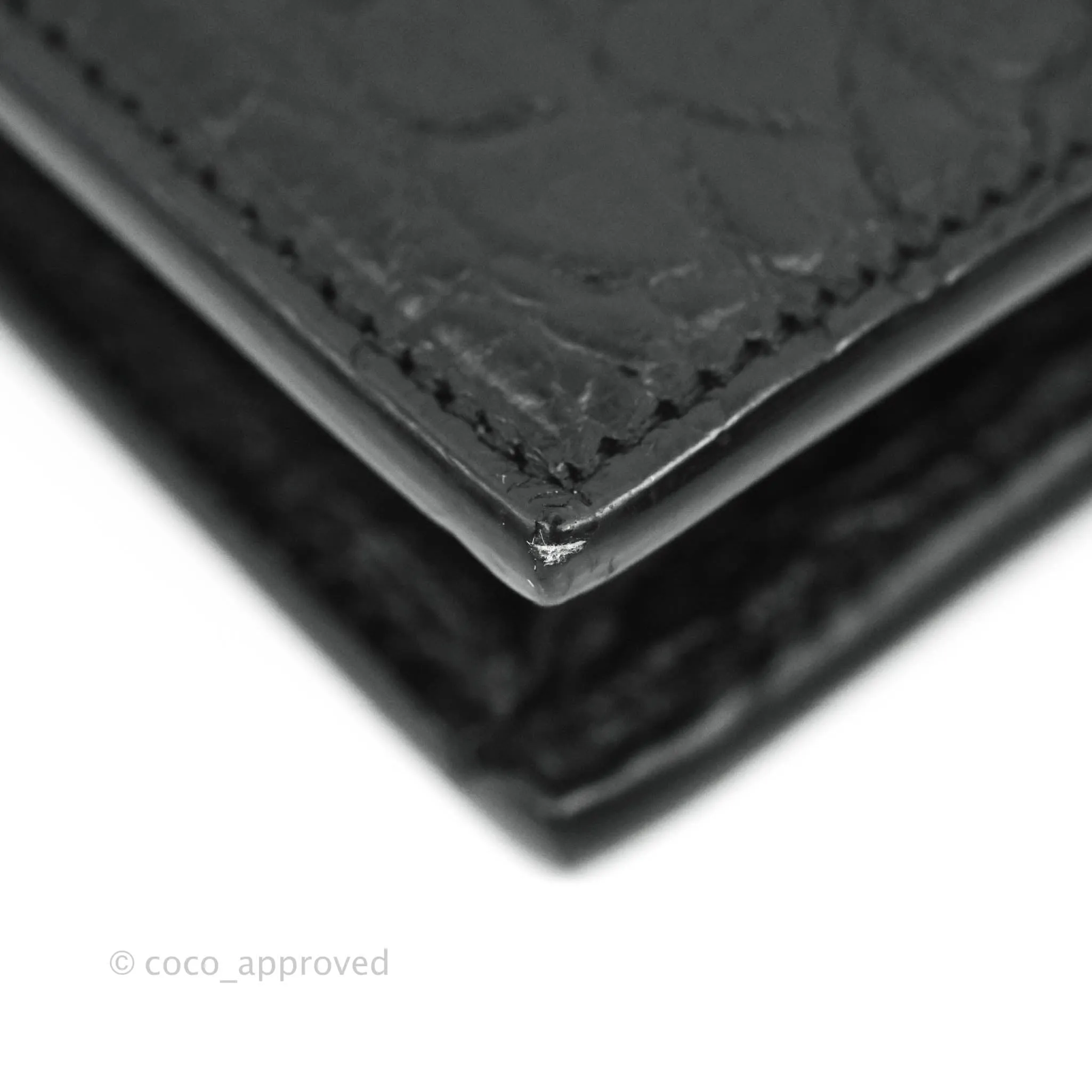 Saint Laurent Wallet on Chain So Black Crocodile-embossed Leather