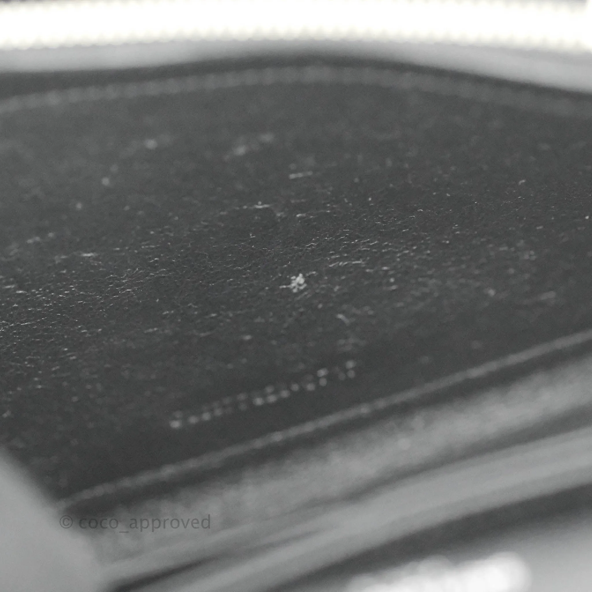 Saint Laurent Wallet on Chain WOC Black Grained Leather Silver Hardware