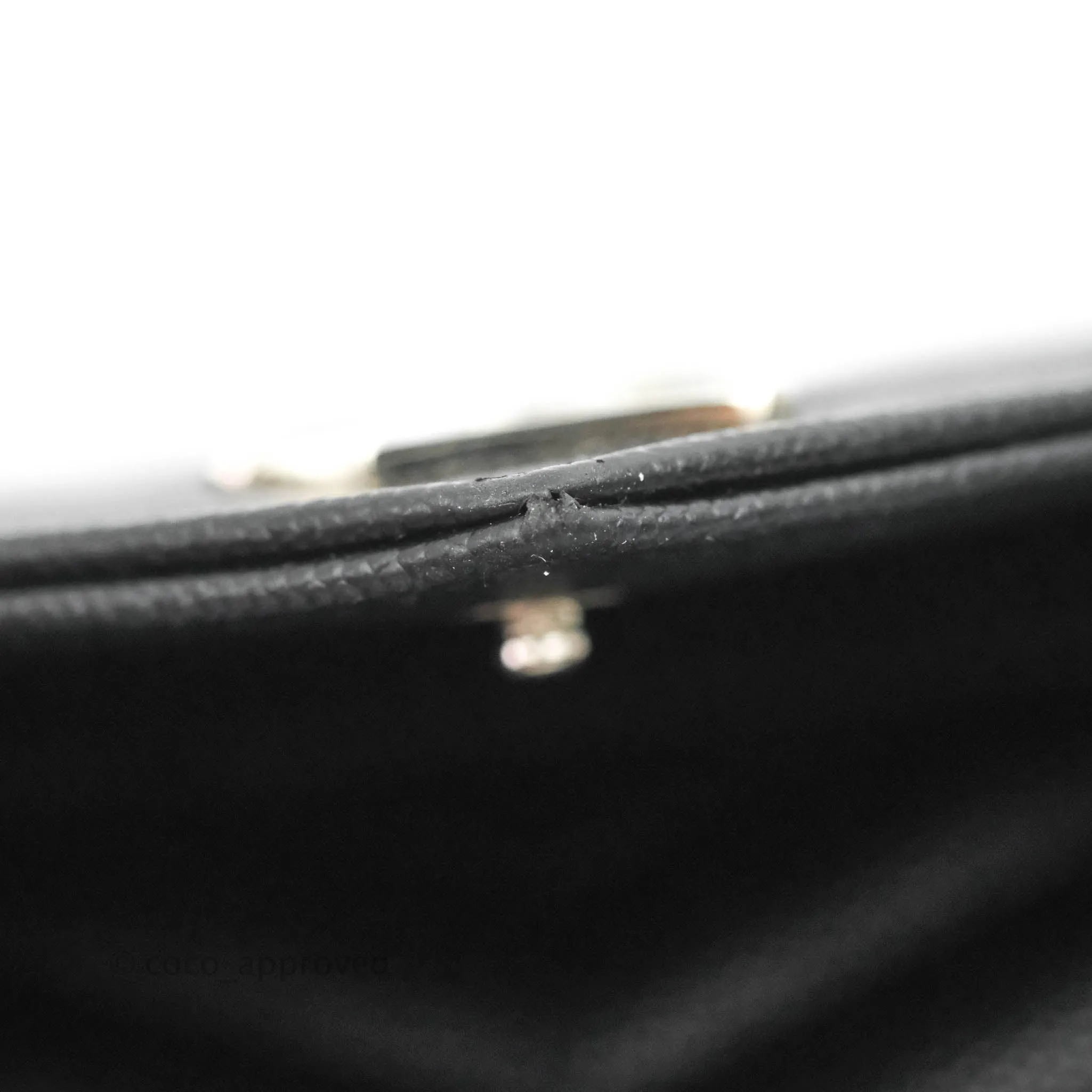 Saint Laurent Wallet on Chain WOC Black Grained Leather Silver Hardware